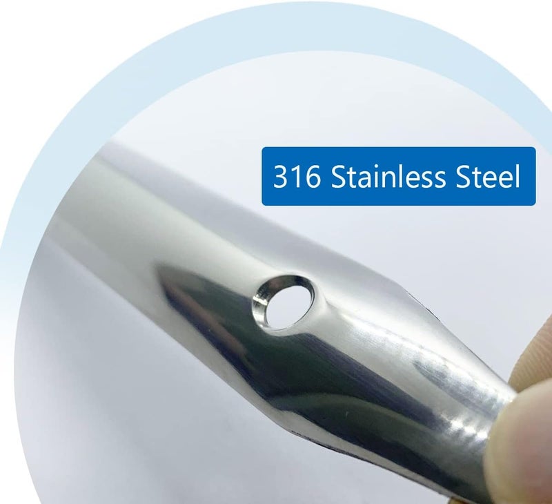asdmm Boat Rub Strakes - Marine Stainless Steel Line Rub Strakes Protection, Sailboat Yacht RV Accessories, 2 PCS - Image 3